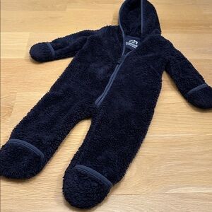 PRIMARY baby teddy fleece bunting